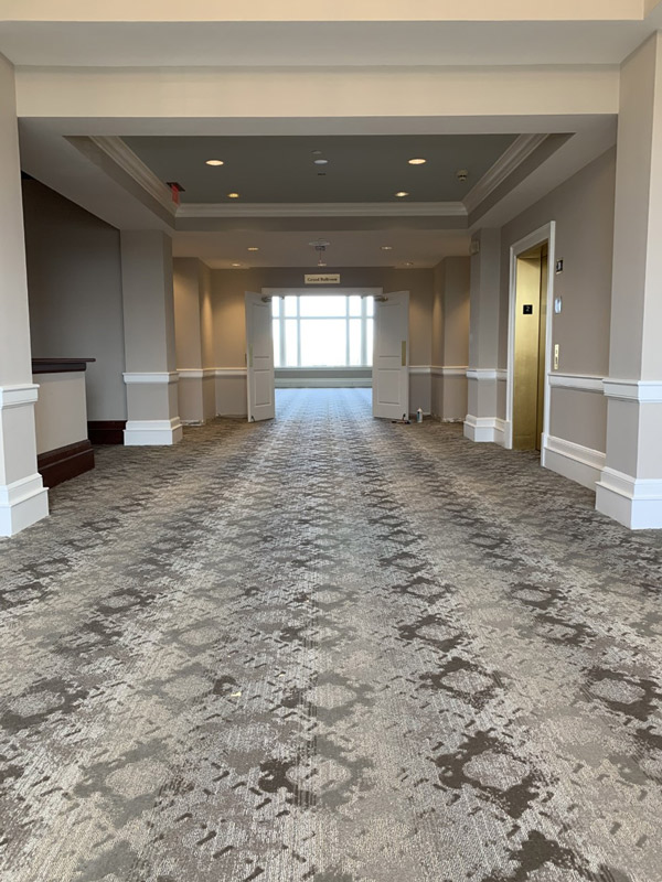 Corporate Venue Carpet for Large Spaces – Grey Texture